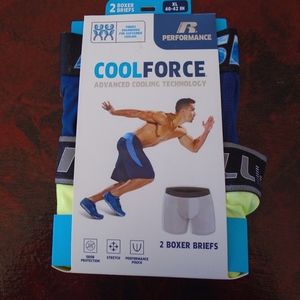 Russell CoolForce Boxer Briefs 2 Pack.     XL